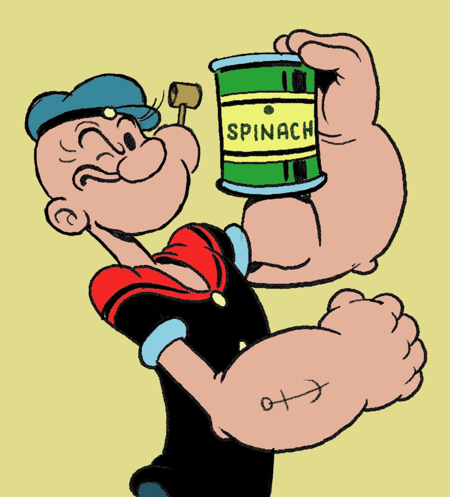 Popeye The Sailor Man Classic Cartoon Popeye I Y'am 100% American Men's T Shirt gallery