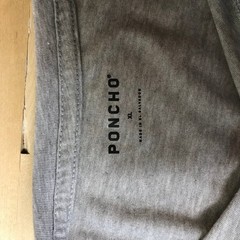 Poncho Outdoors Mens XL Long Sleeve Pocket T-Shirt Heather Grey Performance Tee