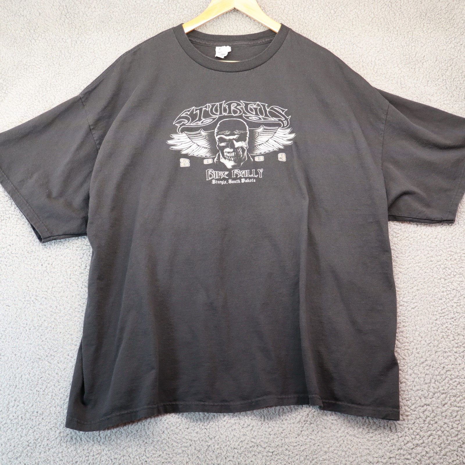 Sturgis Shirt 3XL Motorcycle Bike Rally Big Skeleton Y2K Biker GUC 2009 gallery