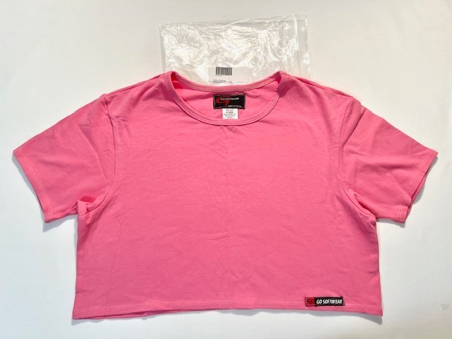 Go Softwear Size L Pacific Half Tee /Crop Top – Pink (GS-3482521-PNK-M)