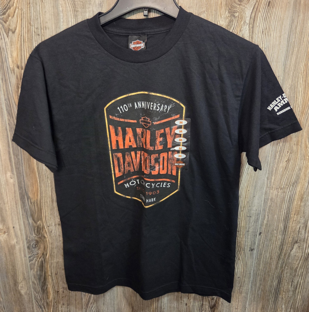 Harley Davidson 110th 2013 Deadstock NEW Amman Kingdom of Jordan T-shirt Sz Med