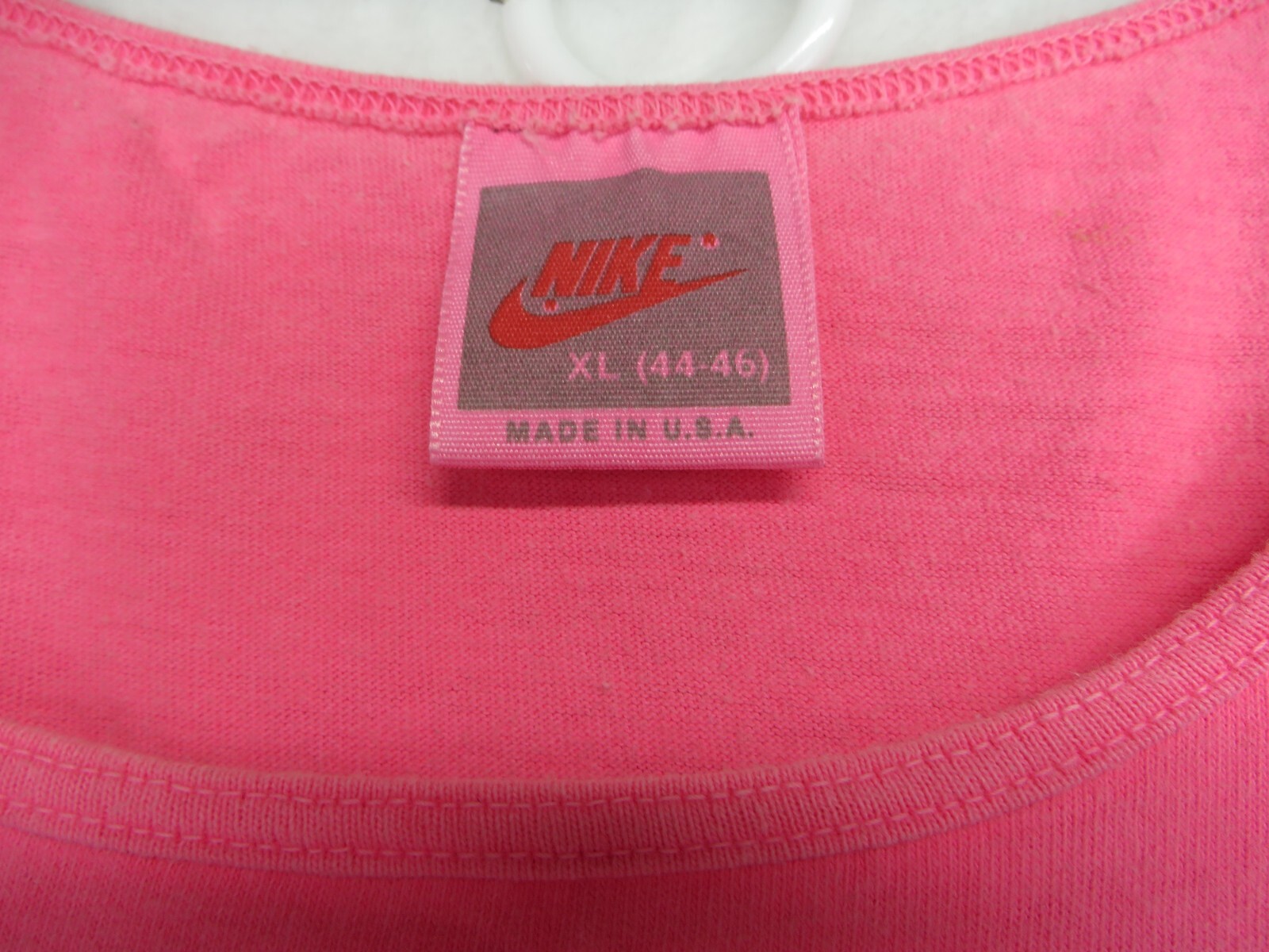 Vintage Nike Aqua Sock Tank Top Mens XL Neon Pink Single Stitch 90s USA gallery