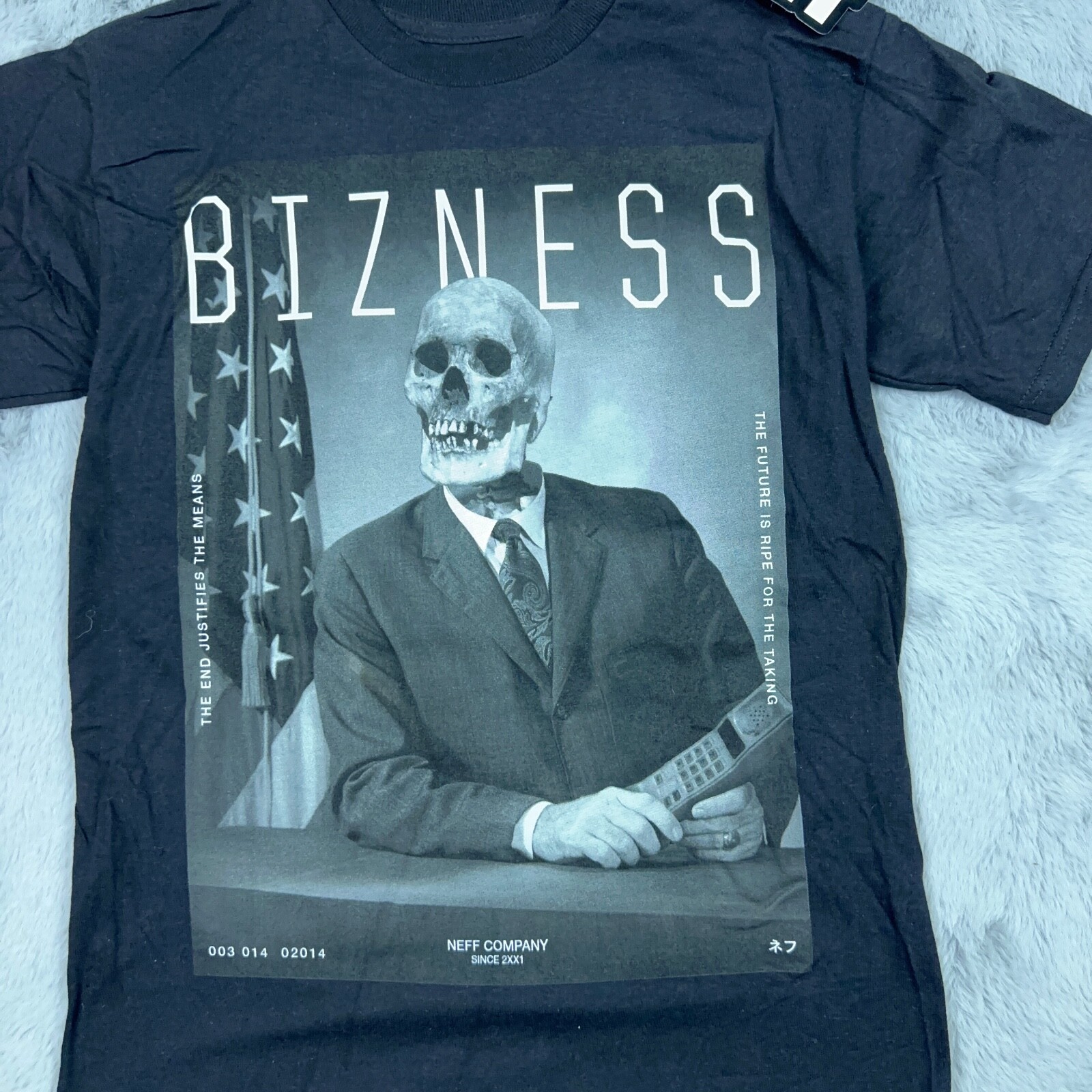 Neff Shirt Mens Black Small Bizness Short Sleeve Casual Streetwear gallery