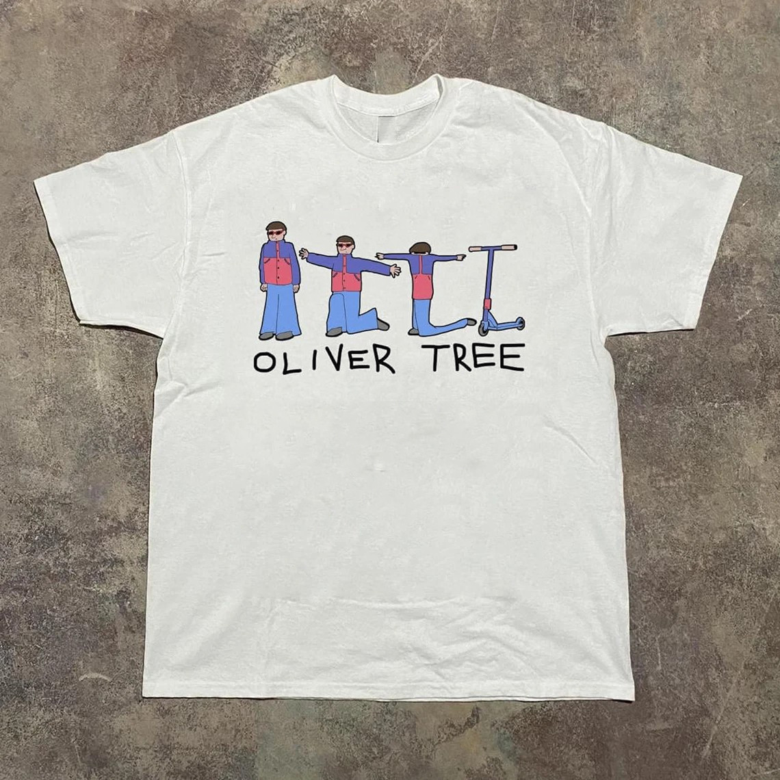 Oliver Tree White Cotton Graphic Shirt Unisex Sizes S-5XL gallery