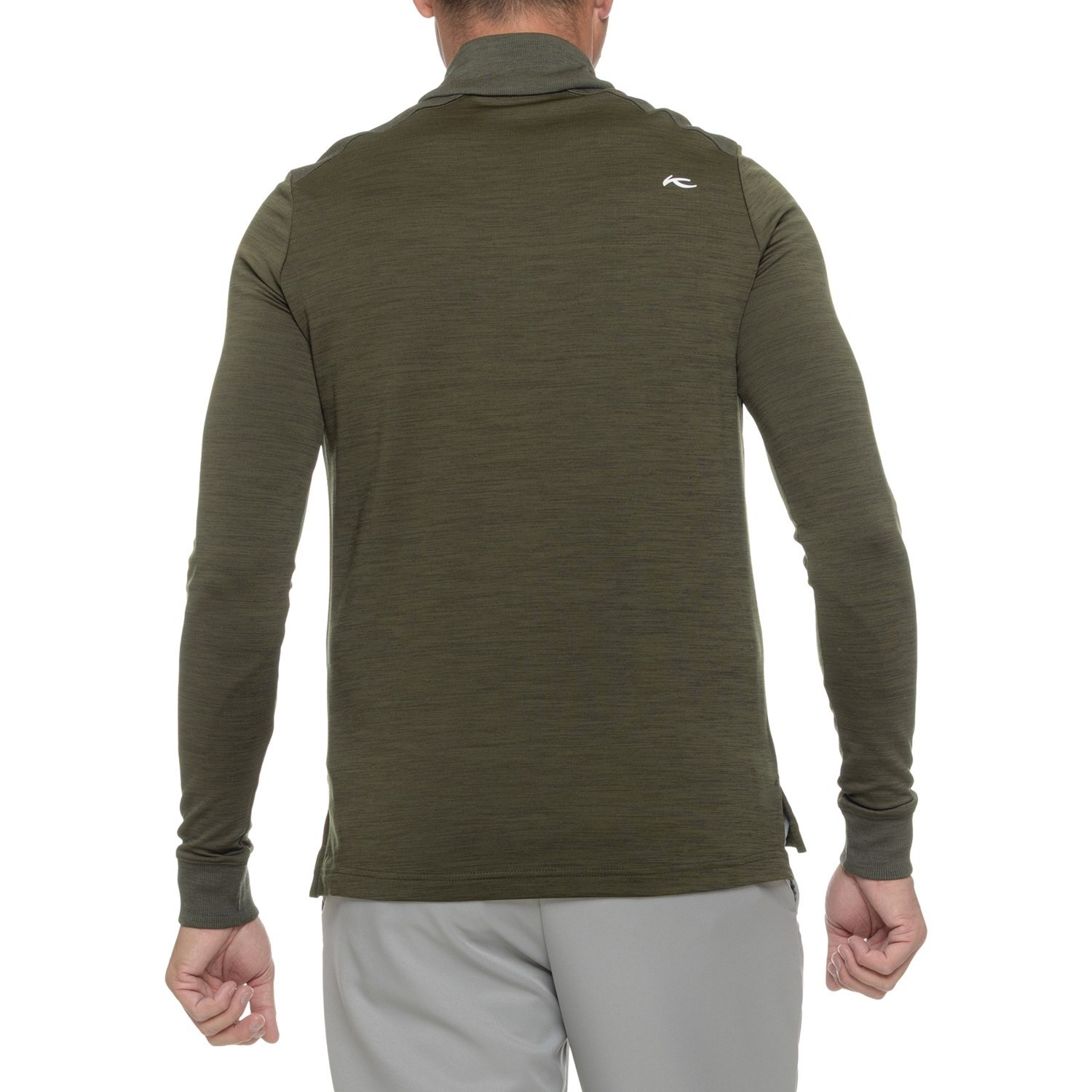 KJUS Liam TechWool Shirt Half Zip Long Sleeve Dark Olive L & XL- NWT gallery