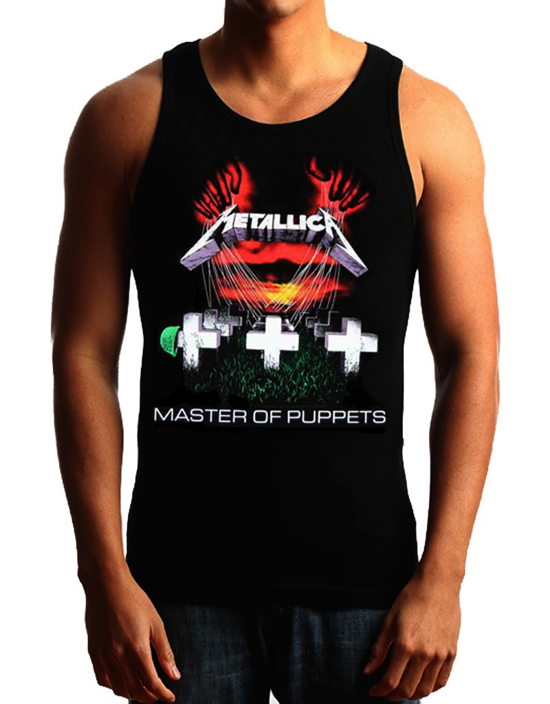 METALLICA MASTER OF PUPPETS Heavy Metal Band Black Tank Top