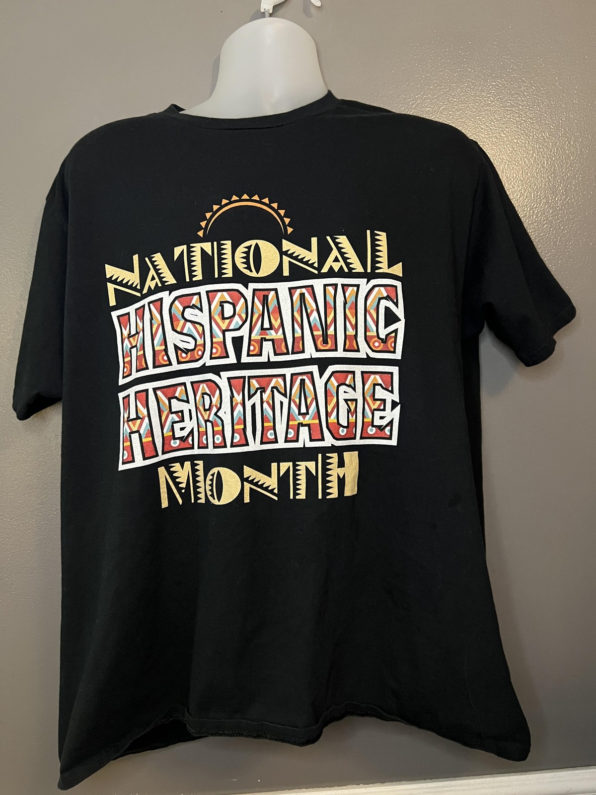 National Hispanic Heritage Month Shirt Mens XL Black Port & Company Graphic Tee