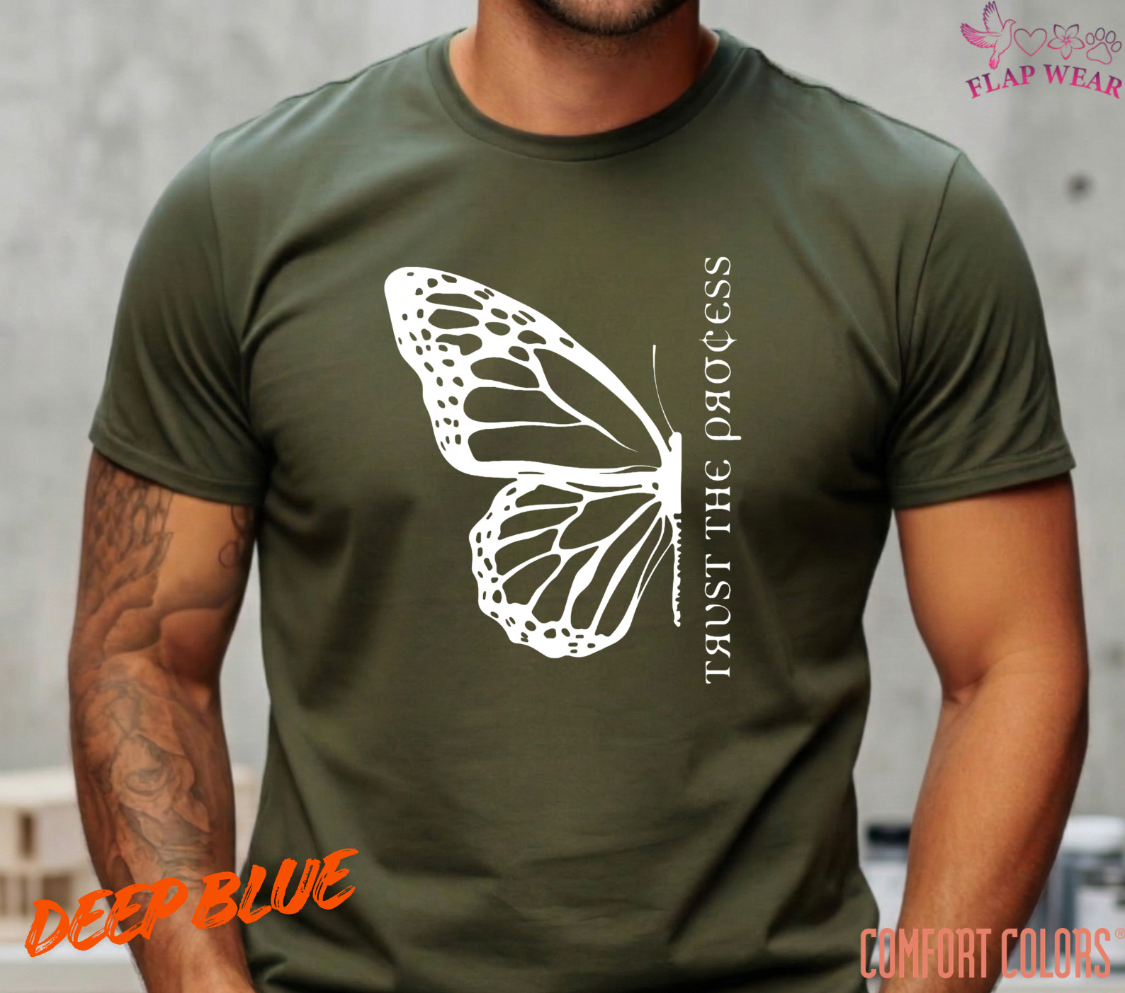 Unisex Half Butterfly "Trust the Process T-Shirt, Men T shirt,Women T shirt Gift gallery