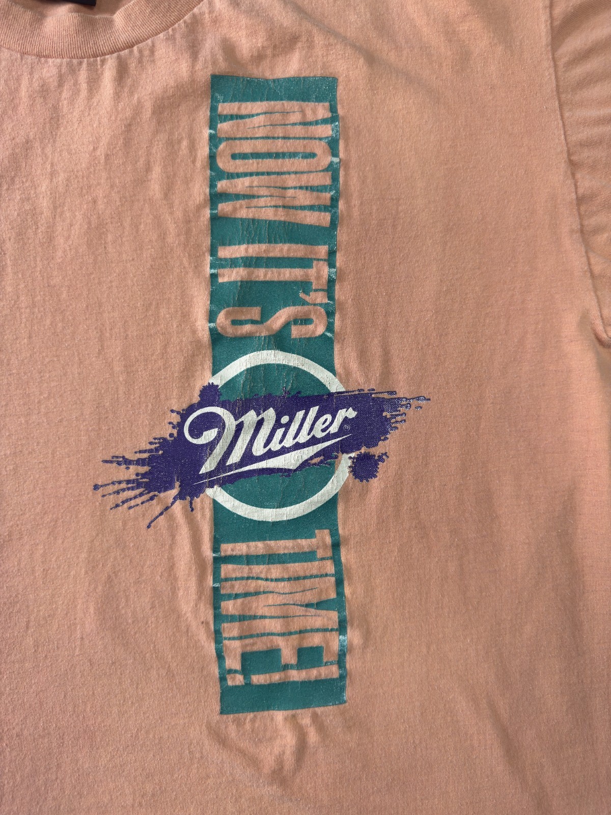Vintage Miller Beer Shirt Holoubek Tee XL Single Stitch Orange gallery