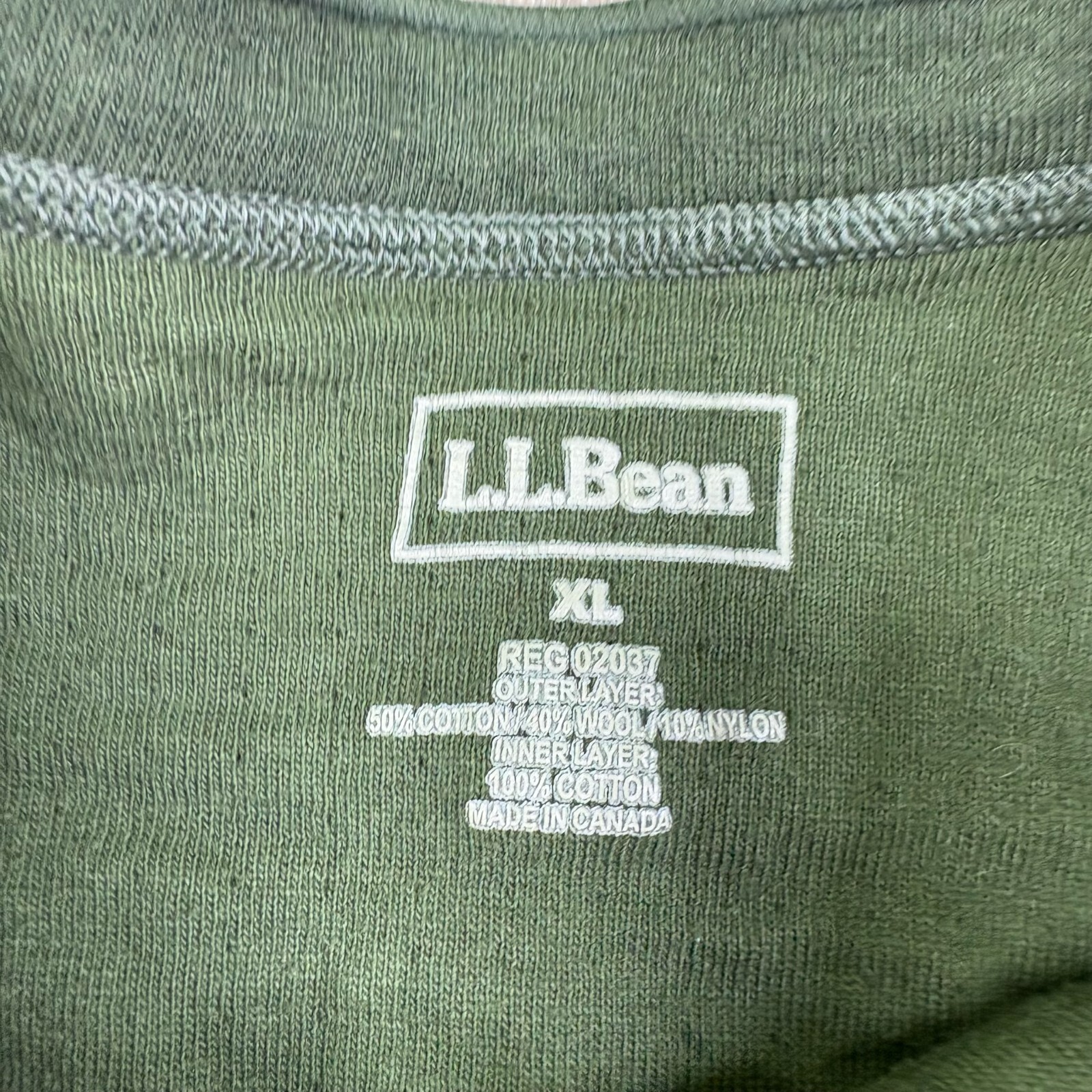 L.L. Bean Green Long Sleeve Regular Fit Casual Wear Henley T-Shirt Size X-Large gallery