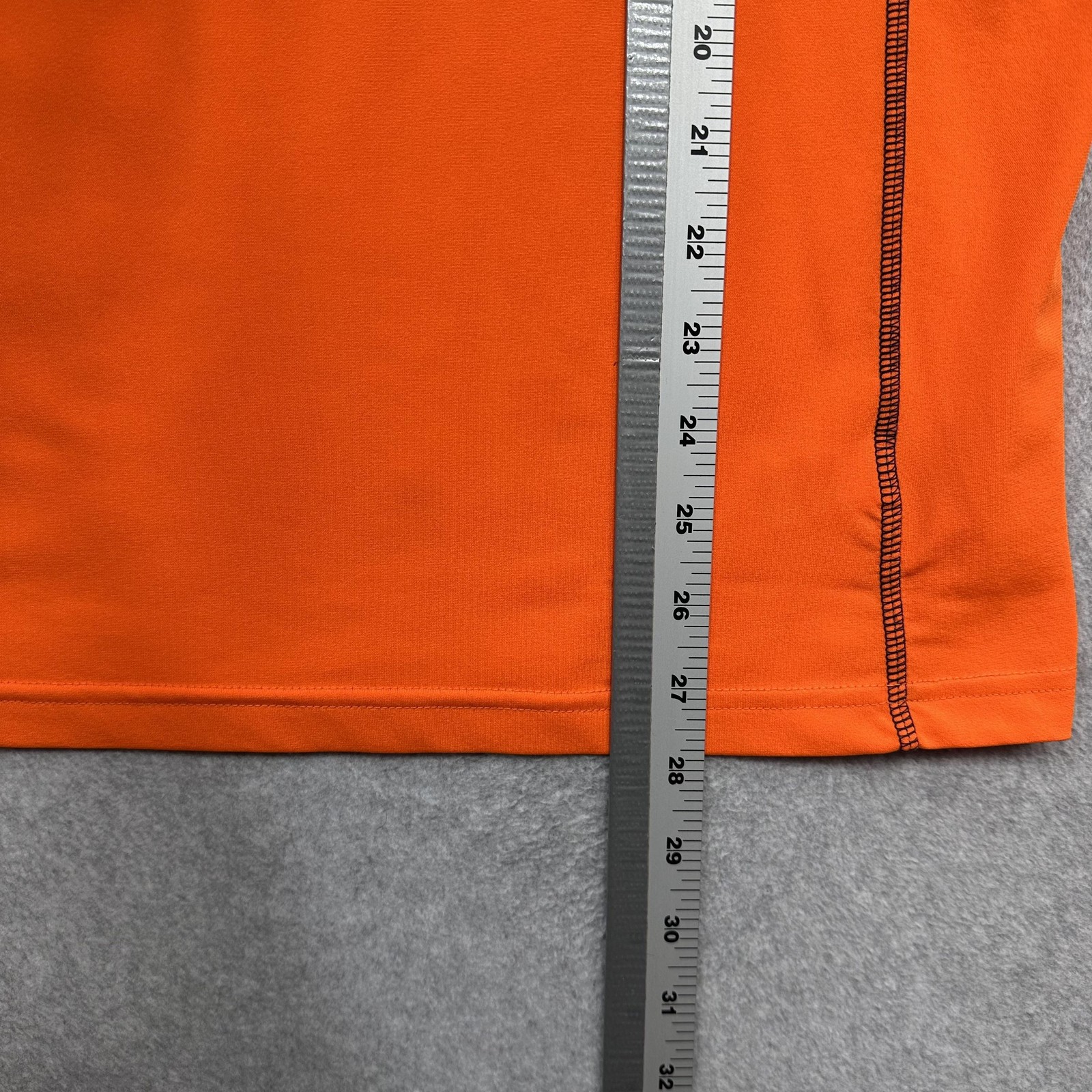Coolibar Shirt Mens Medium Orange UPF 50+ Swim Rash Guard Mock Neck Short Sleeve gallery