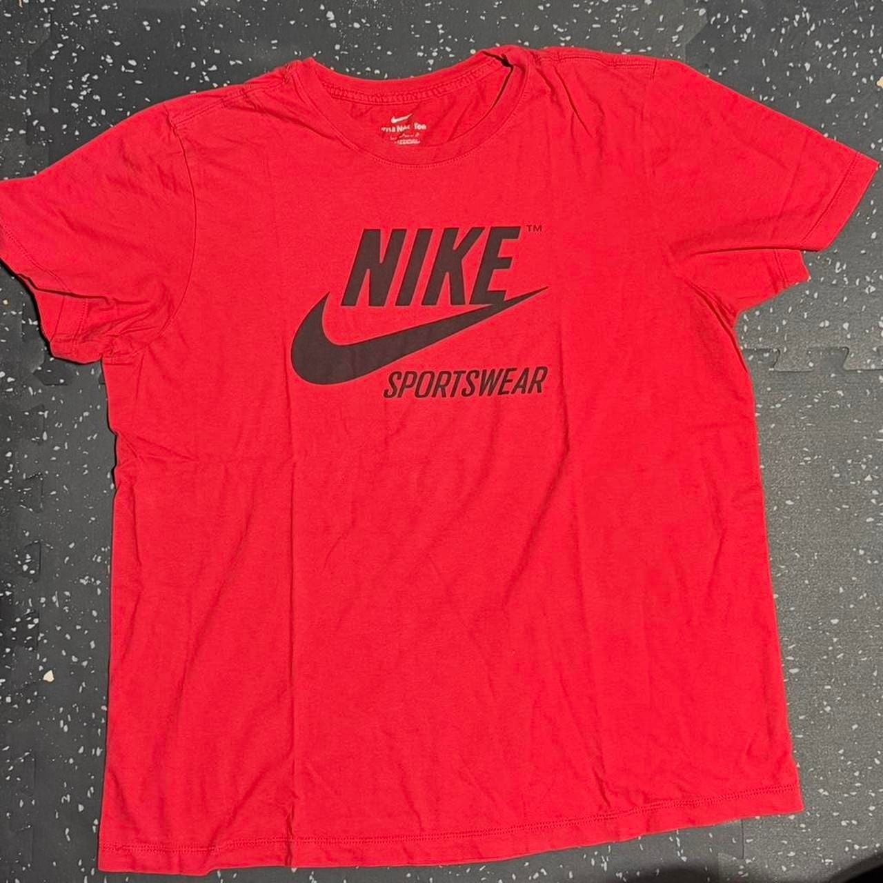 Nike Sportswear Futura Logo T-Shirt Red gallery