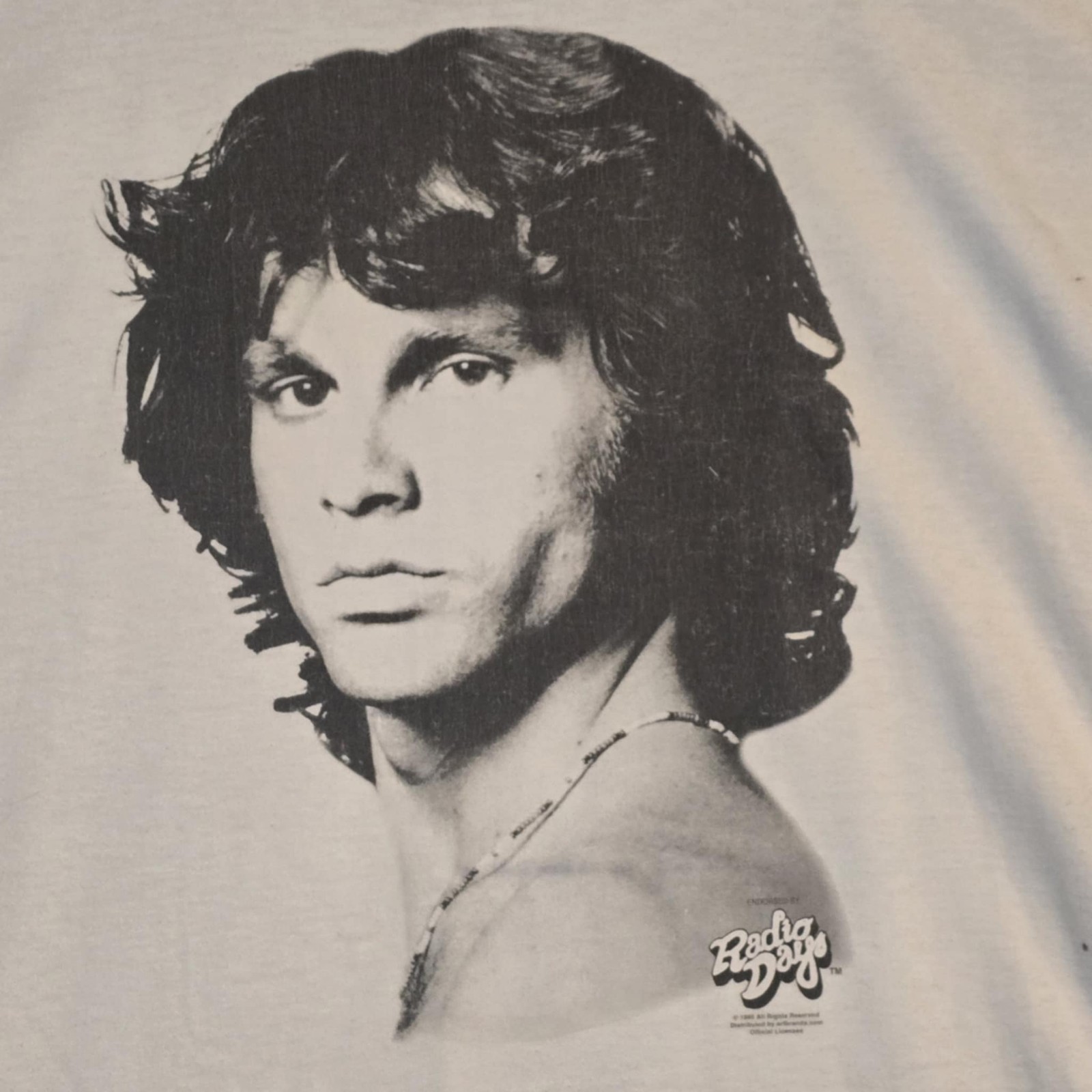 VTG 1985 Jim Morrison Rolling Stone Cover Band T-shirt By Radio Days Size XL gallery