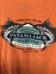 Panama Jack Orange Large Cotton T Shirt T8