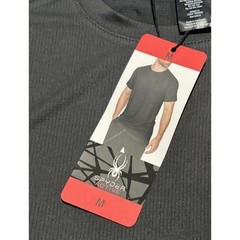 Spyder Active Gray Training T Shirt Mens Medium Gym Workout Athletic NEW