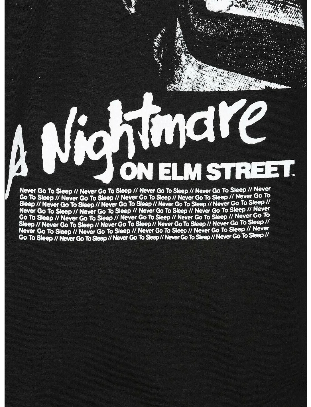 A Nightmare On Elm Street Movie Black & White Freddy Long-Sleeve Tee Shirt New gallery