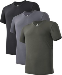 DAVID ARCHY Men Undershirts Micro Modal Ultra Soft T-Shirts Stretch Moisture