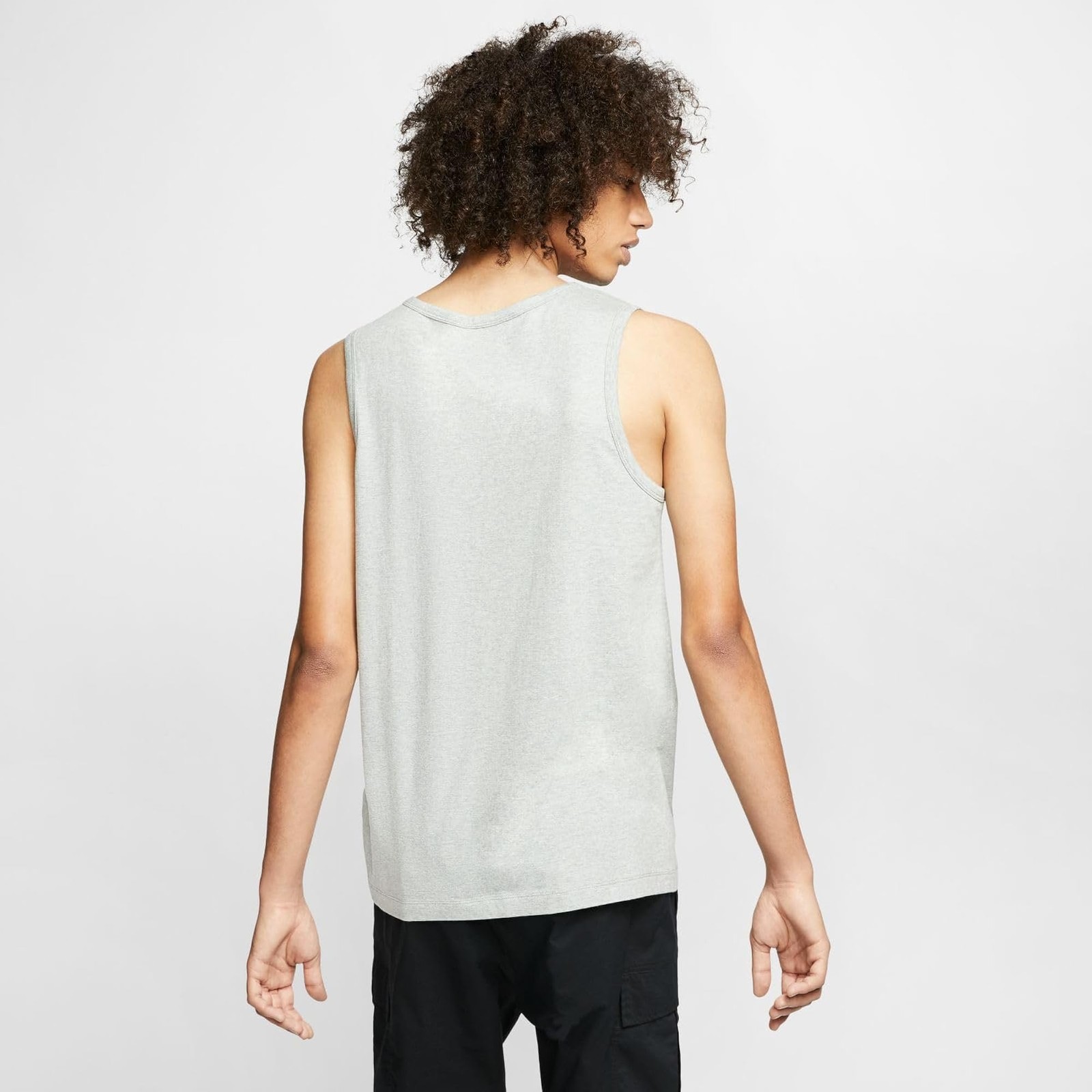 Nike Men's Sportswear Tank, Dark Grey Heather/Black, Small - Dark Grey Heather/B gallery