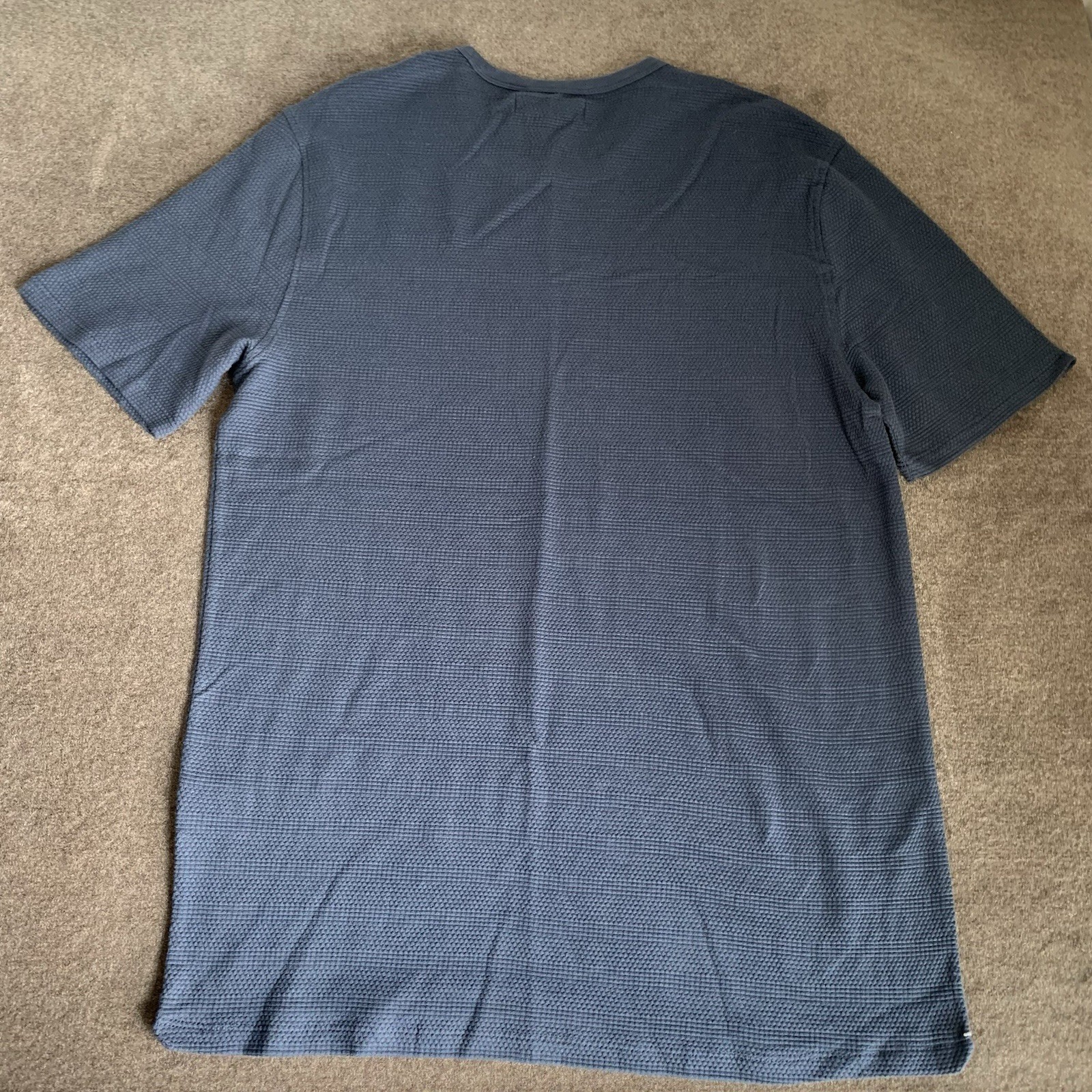 Kenneth Cole Men's Small S Slim-Fit Textured T-Shirt Navy Blue 4 Way Stretch gallery