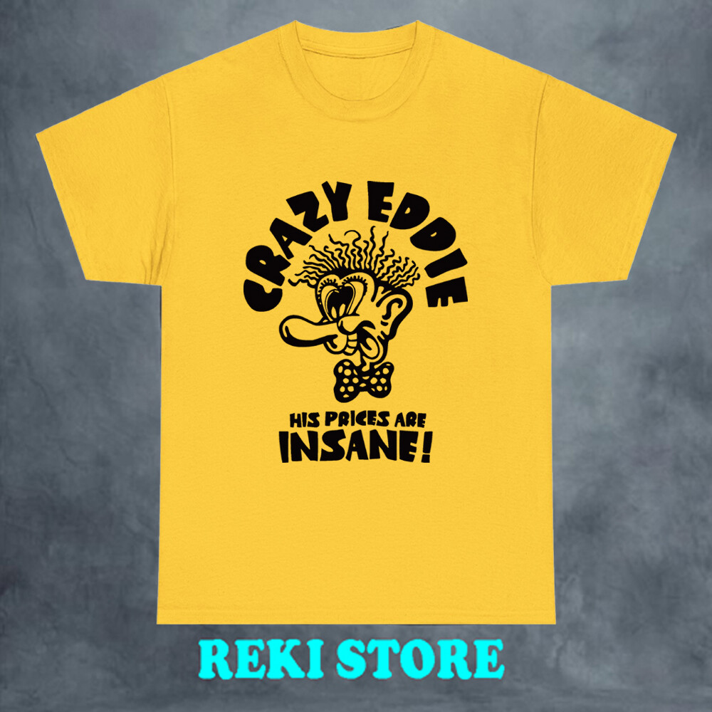 Crazy Eddie Insane Men's Yellow T-shirt Size S-5XL gallery