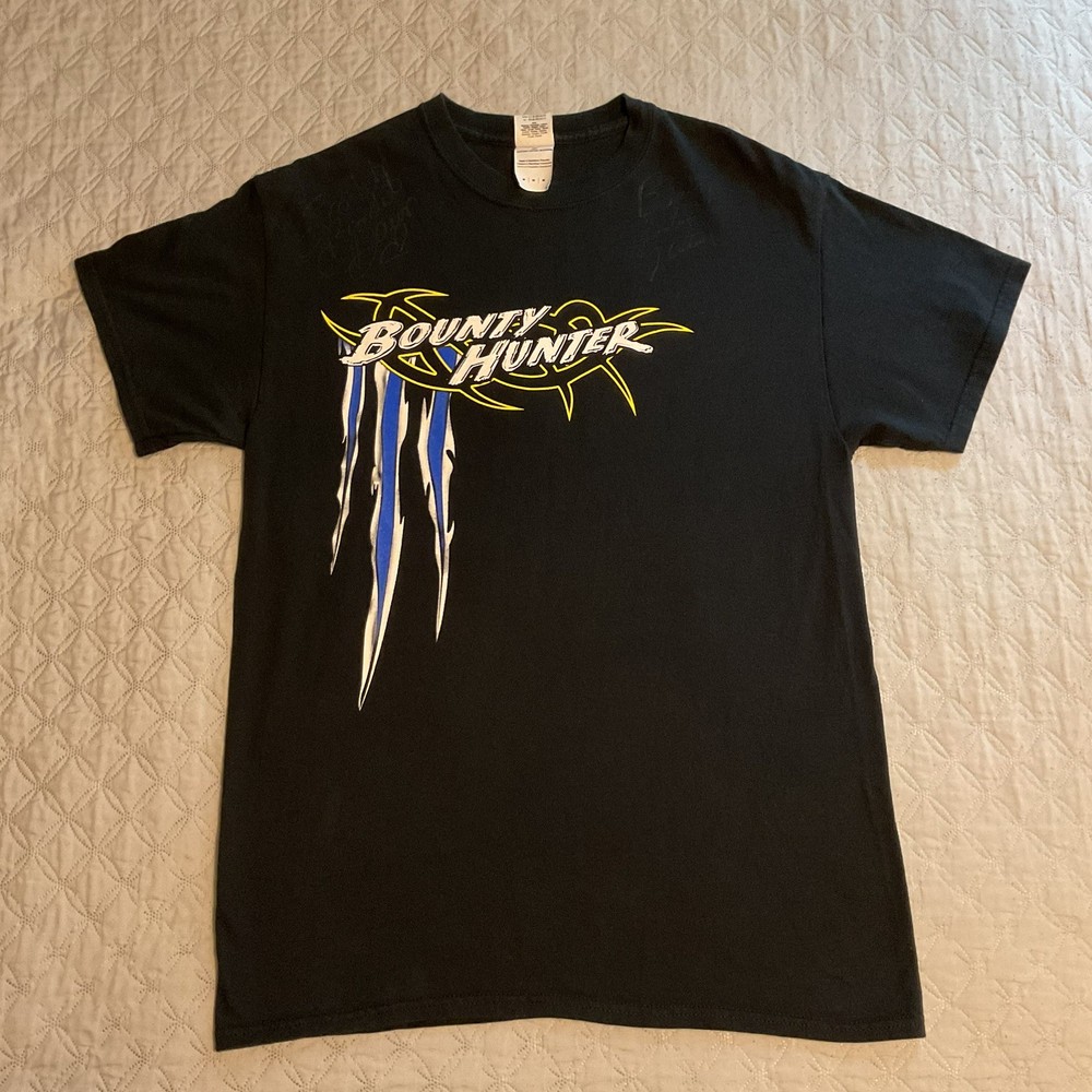 Bounty Hunter Monster Truck Double Sided Monster Jam Tshirt Black Mens Medium