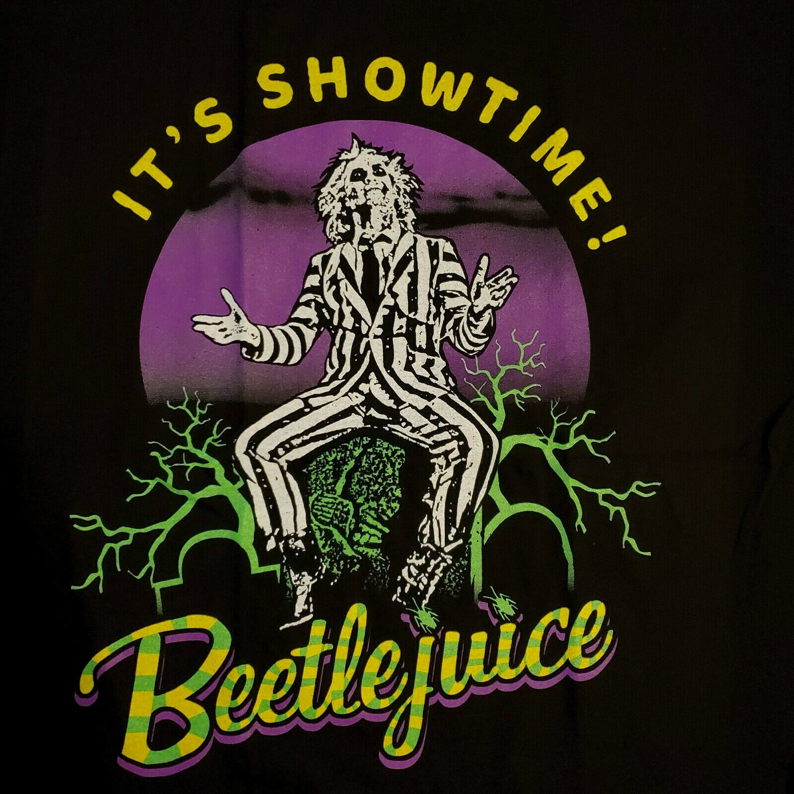 FREE SAME DAY SHIPPING New BEETLEJUICE ITS SHOWTIME Michael Keaton Shirt XL