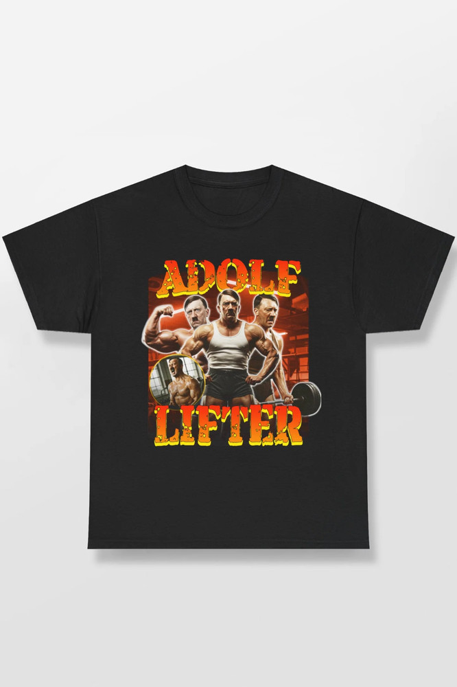 ADOLF LIFTER BODYBUILDING T Shirt Funny Black Unisex S-5XL ND1739