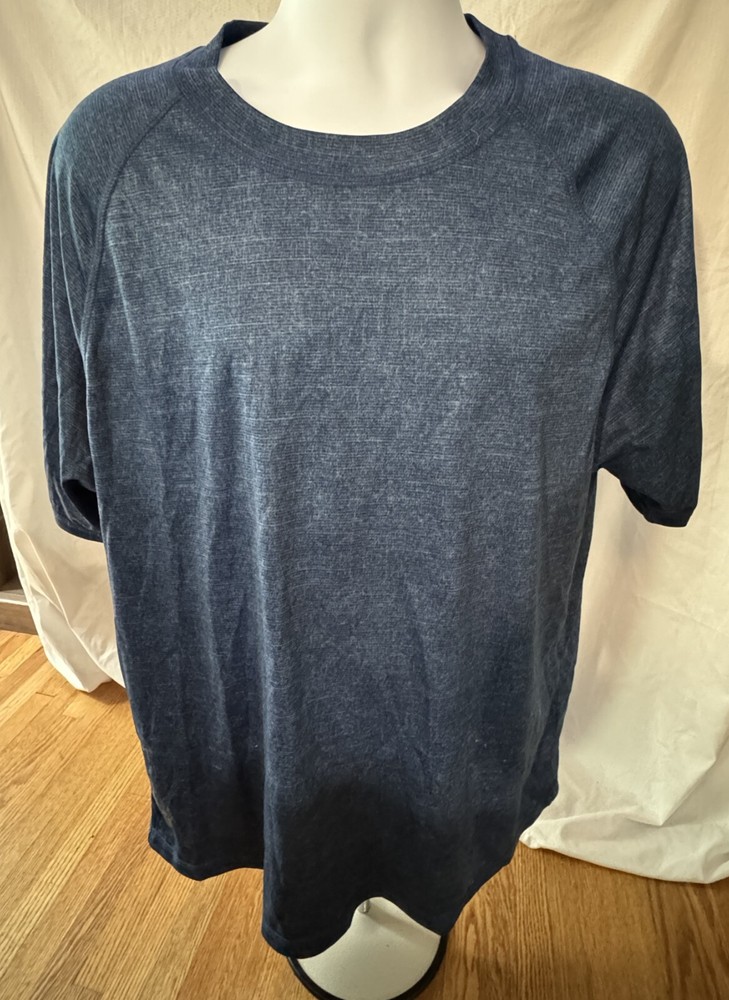 Blue ZeroXposur Sun Protection Short Sleeve Fitness Golf Shirt Size XL