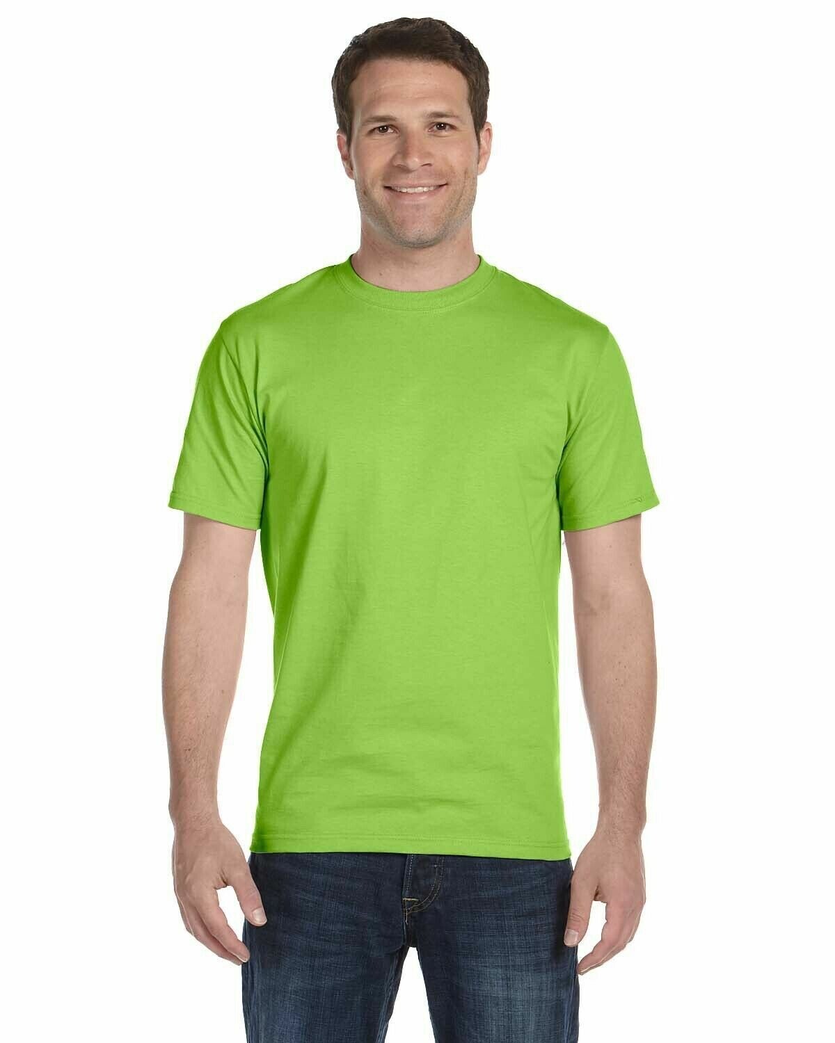 Hanes Mens T-Shirt Blank T Shirt Plain Tee Top, Green, S, 4 Pack gallery