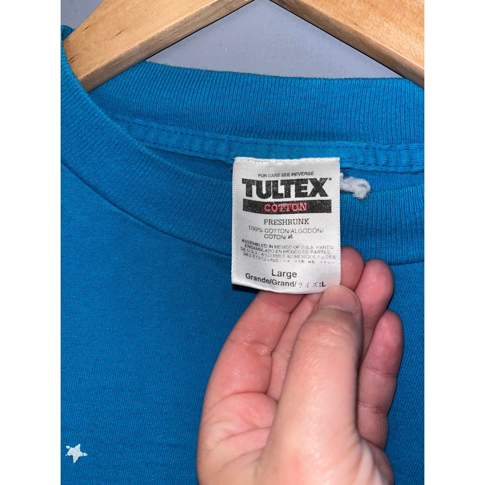 Vintage Tultex Arizona Kokopelli Graphic T-Shirt Blue Large 90s Southwest Tee gallery