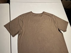 Lululemon Shirt Men’s Medium Brown Fundamental Gym Crewneck Cotton Lyocell Top