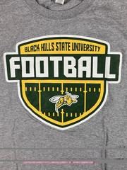 Black Hills State University Yellow Jackets Gray T Shirt Men’s Sz L Football