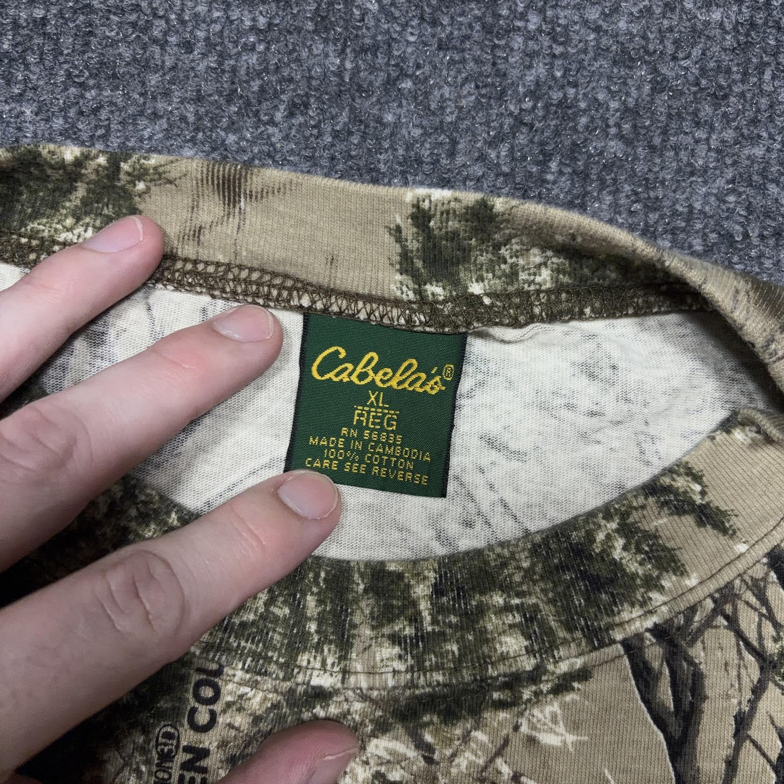 Cabela's Shirt Mens XL Camo Long Sleeve Seclusion 3D Open Country Hunting Tee gallery