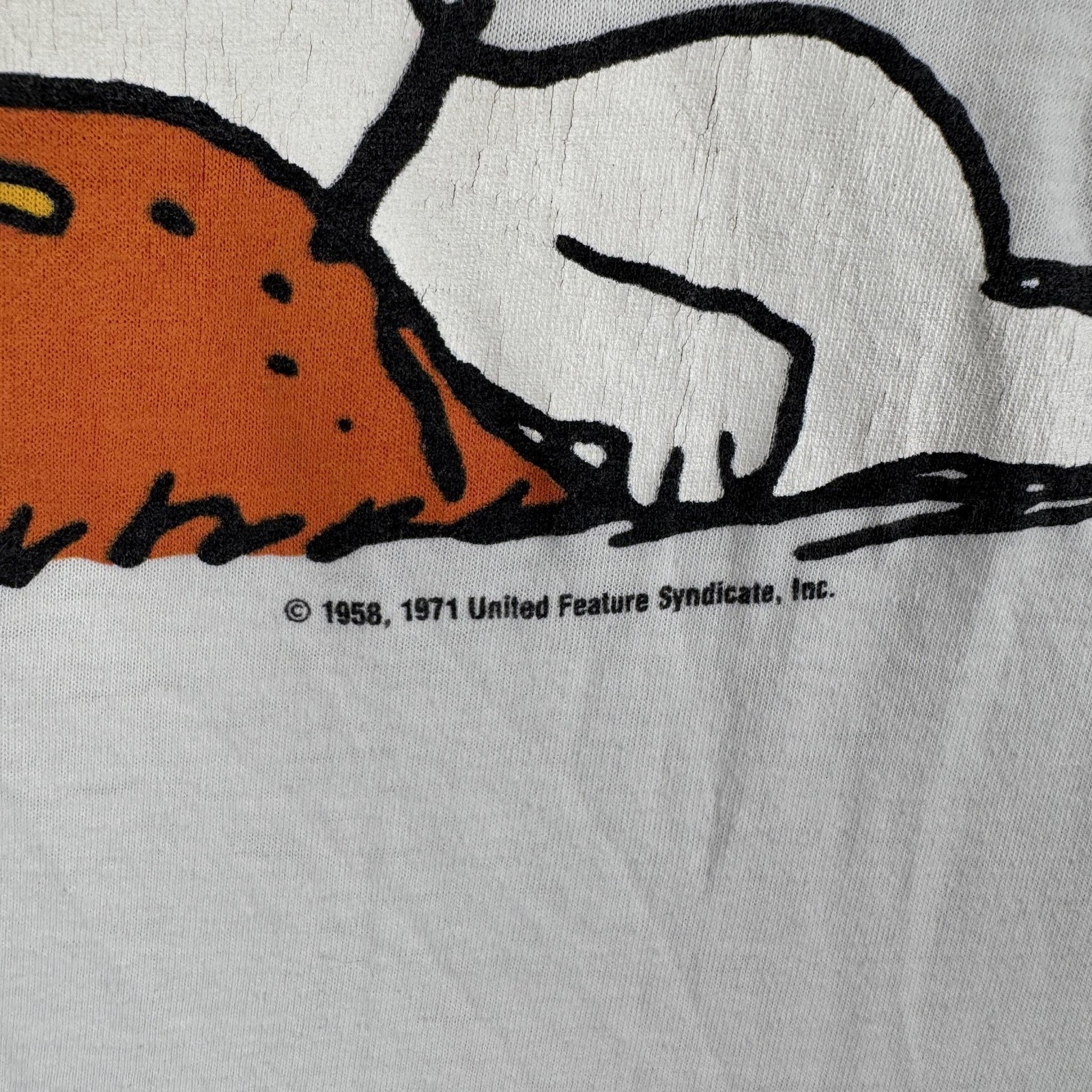 Vintage Snoopy Shirt Size XL White Short Sleeve Sun Bum Artex Peanuts USA 70s gallery
