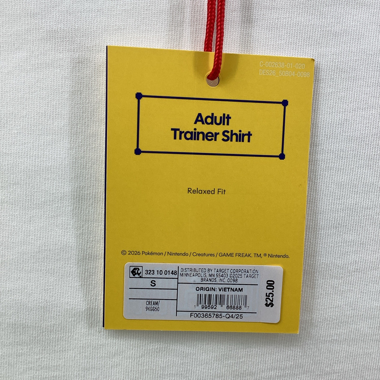 521. Official Pokemon Adult Trainer Shirt Relaxed Fit Eevee Size Small gallery