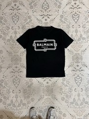 Vintage 2000s Balmain Paris Graphic T-Shirt Made In Japan MSize XL