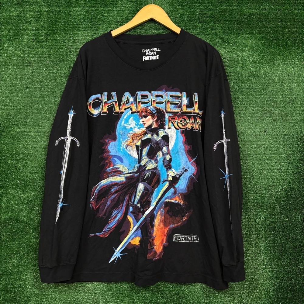 Fortnite x Chappell Roan Sword Wielding Knight LS Shirt Size 2XL