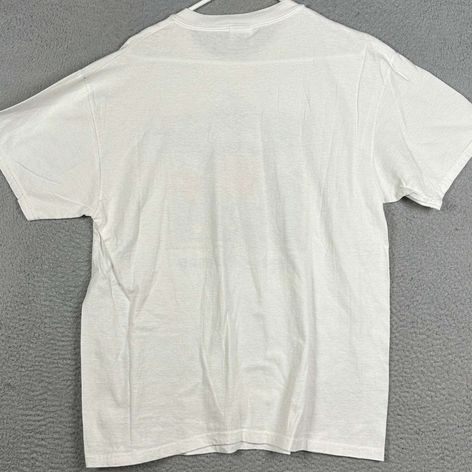 Vintage Stedman Hanes T-Shirt Mens Large White Royal Carribean Single Stitch USA gallery
