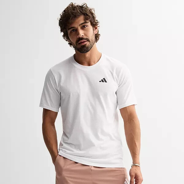Adidas Men’s Train Essentials Feelready Training Tee – Size: LARGE, WHITE – NEW!