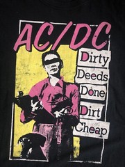 AC/DC Dirty Deeds Done Dirt Cheap Graphic T-Shirt Mens XL Black 2018 Fifth Sun