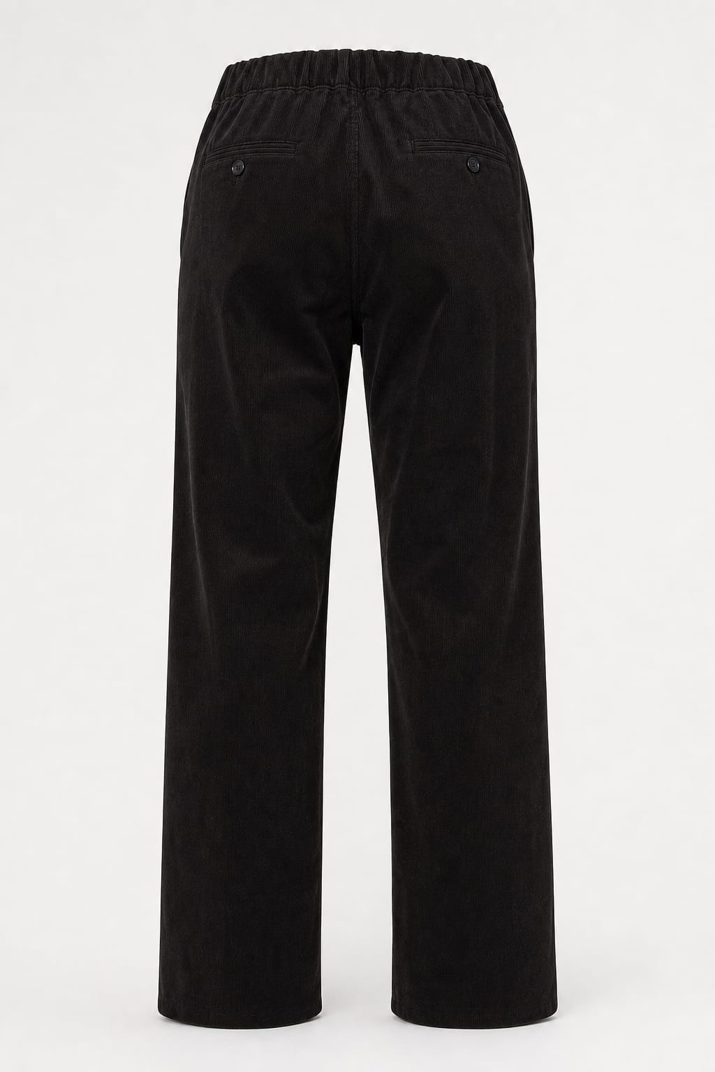1980s Vintage Black Velvet Ankle Trousers Unisex Yuppie Style Medium gallery