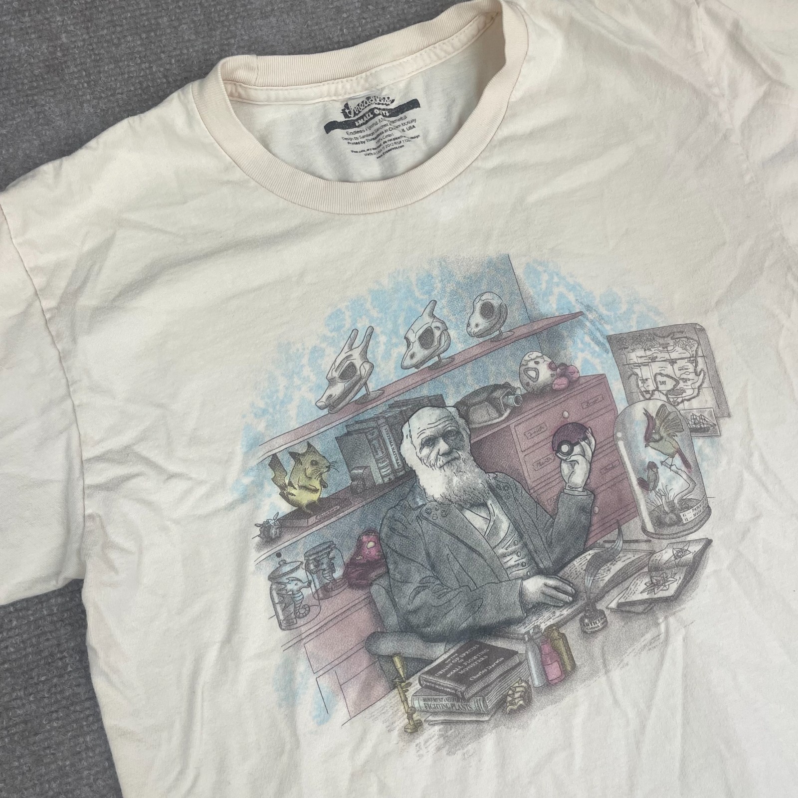 Threadless Small Beige Pokemon Endless Forms Most Battleful Graphic T Shirt Mens gallery