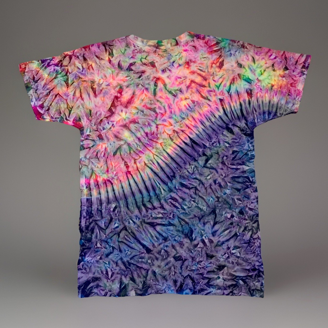 *New* 2XL - Sm Handmade Tie Dye, Cruncht Crinkle Nerds Grape Berry, Crew & V gallery