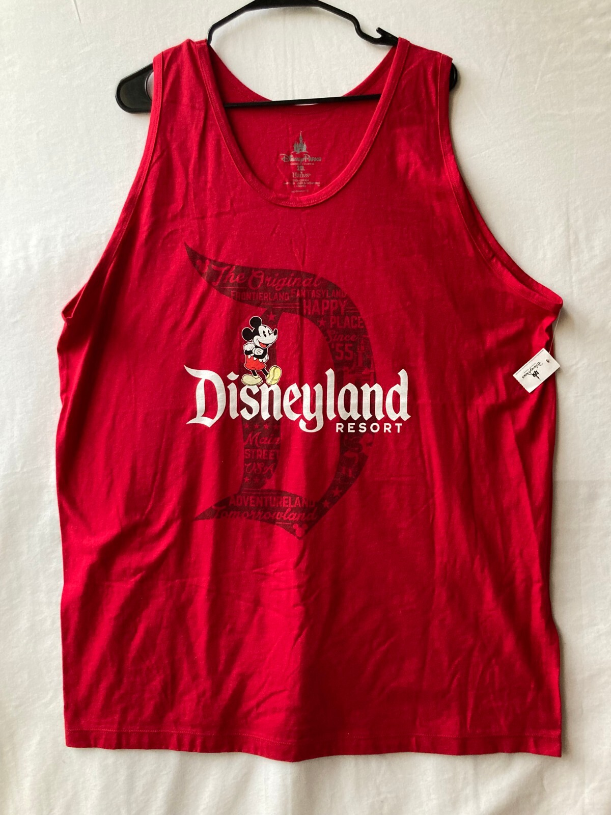 Disneyland Disney Parks Mickey Mouse Tank Top Size 2XL Mens Womens Muscle Red gallery