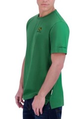 John Deere Men’s Short Sleeve Crew Neck Cotton Logo T-Shirt, JD Green, Size M.