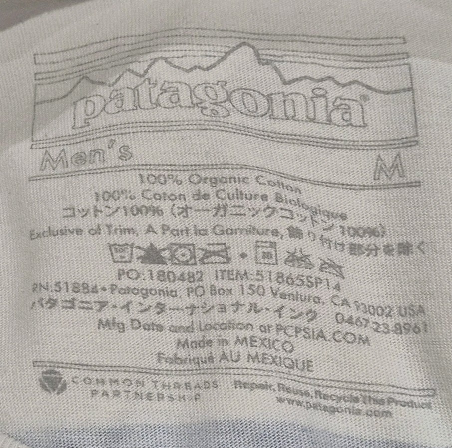 MENS PATAGONIA P-6 LOGO RESPONSIBILI-TEE SIZE MEDIUM gallery