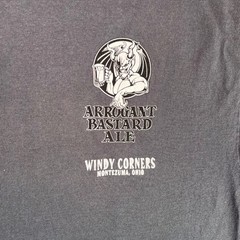 VTG Stone Brewing Arrogant Bastard Ale T-Shirt Mens Large Gray Graphic Gargoyle