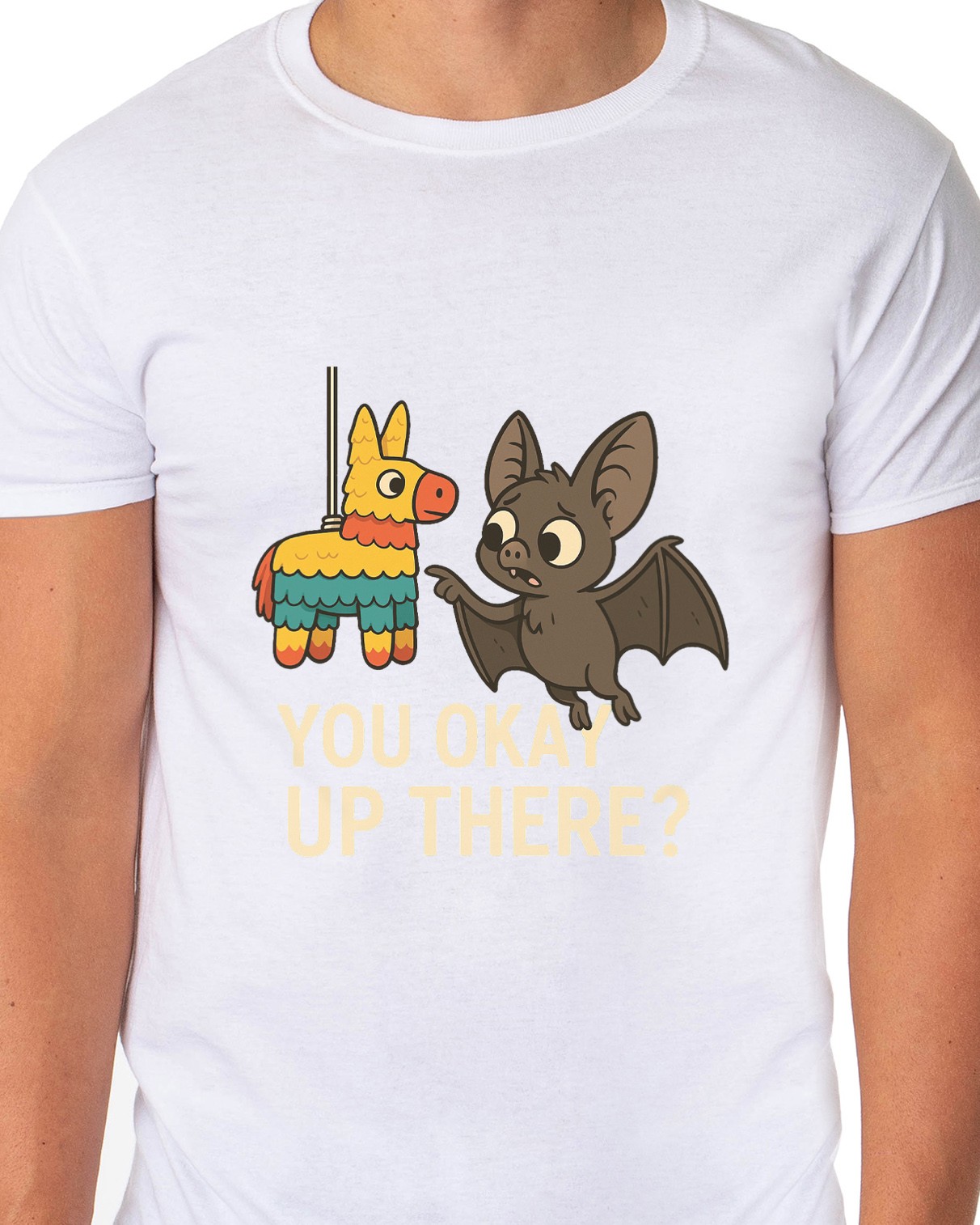 PJammy Halloween T-Shirt Men's You Okay Up There Short Sleeve Tee gallery