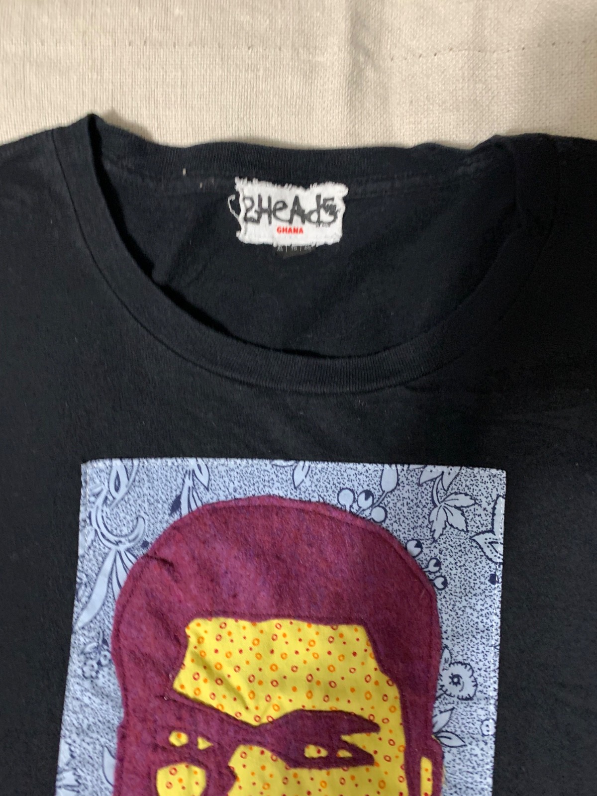 2Heads Ghana Africa Applique Muhammad Ali T-Shirt XL Boxing Streetwear gallery