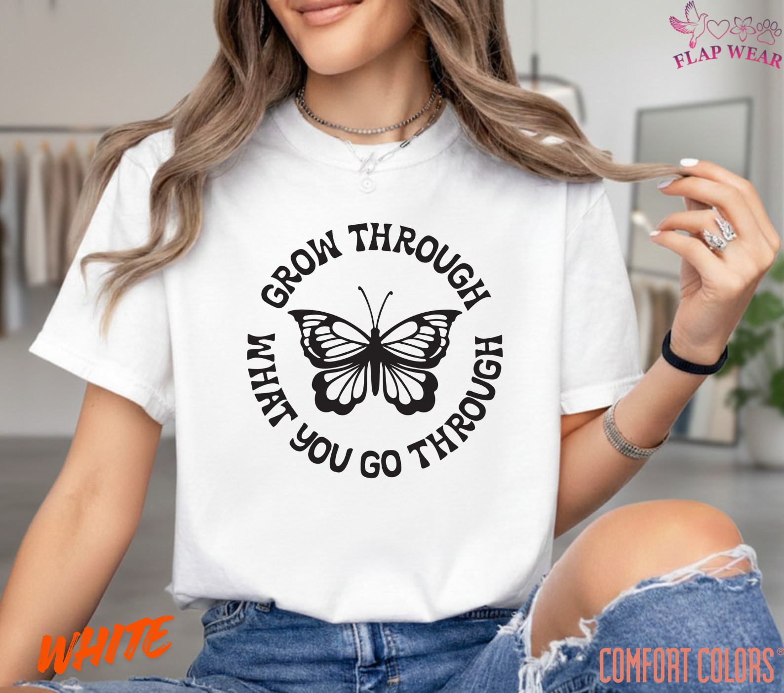 Unisex Grow Through What T-Shirt, Men T shirt,Women T shirt Gift Religion Top gallery